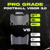 We Ball Sports Football Visor 3.0, Fits Adult & Youth Football Helmets (Clear Gold) view 2