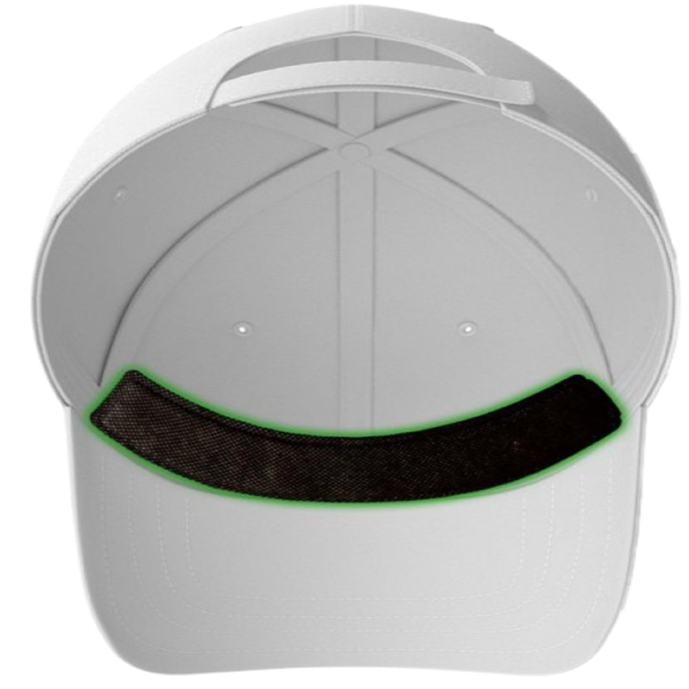 Hat Sweat Guard Liner - Thin Visor Sweatband Patented SweatLockTechnology by NoSweat (12) Black