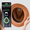 Hat Sweat Guard Liner - Thin Visor Sweatband Patented SweatLockTechnology by NoSweat (12) Black view 2