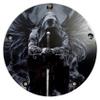Custom Aluminum 5 Hole Narrow Profile 2016+ Touring Derby Clutch Cover for Harley Davidson - Dark Angel Reaper (Matte Finish, 2016+ Touring & Trike Models) view 1