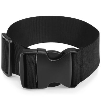 CALLARON Fanny Pack Extender Belt Chest Bag Extender Strap Belt Bag Extender with Buckle Everywhere Belt Bag Adjustable Strap Nylon Black Fanny Pack Extension Strap Buckle(Wide 5cm Long 50cm)