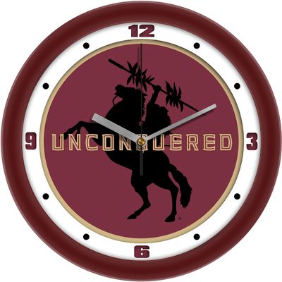 SunTime Florida State Seminoles Mascot Wall Clock, 11.5" Non Ticking Silent Movement, Team Color Bezel with Mineral Glass Crystal, Home Collegiate Sports Dcor