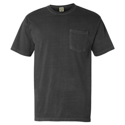 Comfort Colors Men's Adult Short Sleeve Pocket Tee, Style 6030 (Small, Charcoal)
