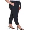 Calvin Klein Womens Plus Pleated Lined Straight Leg Pants Navy 22W view 3