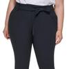 Calvin Klein Womens Plus Pleated Lined Straight Leg Pants Navy 22W view 4
