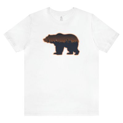 Loxley Bears City Unisex Short Sleeve Softstyle T-Shirt White