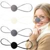 Eurzom 4 Pcs Winter Nose Warmer Soft Black Beige Light Grey Dark Grey Crochet Comfort Wool Nose Cover Funny Winter Gifts for Women Men Cold Weather Outdoor Sports view 1