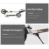 GLDDFDG Scooter for Kids Ages 8+,Weighing Up to 300 Lbs,Lightweight Sports Scooter,Quick Folding,Adjustable Height, Large Wheels,Dual-Brake System,Best Gift for Age 8 Up Kids Girls Boys Teens,Red view 3