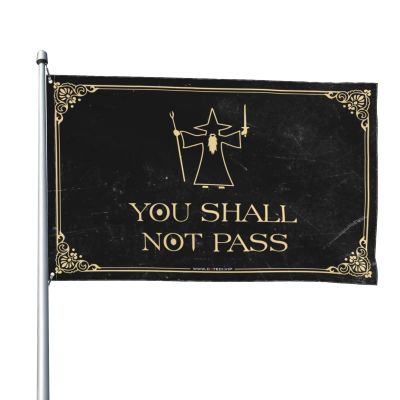 Funny House Decor You Shall Not Pass Flag Room Accessories For Men Room Flags For Teens (Size : 60X90CM)