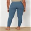 ODODOS 2-Pack Buttery Soft Lounge Yoga Leggings for Women 7/8 Length 25" High Waist Yoga Pants, Black+Ink Blue, Medium view 3