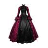NATHGAM Women's Victorian Dress 18th Century Medieval Civil War Ball Gown Southern Belle Costume Rococo Dress Inspiration Red view 1