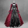 NATHGAM Women's Victorian Dress 18th Century Medieval Civil War Ball Gown Southern Belle Costume Rococo Dress Inspiration Red view 2