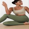ODODOS 2-Pack Buttery Soft Lounge Yoga Leggings for Women Full Length 28" High Waist Yoga Pants, Black+Dark Olive, X-Small view 2
