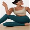 ODODOS 2-Pack Buttery Soft Lounge Yoga Leggings for Women Full Length 28" High Waist Yoga Pants, Black+Forest Teal, Medium view 2