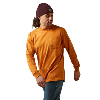 ARIAT Men's Rebar Cotton Strong Union City - Honey Ginger, X-Large