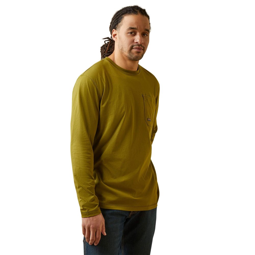 ARIAT Men's Rebar Workman Logo - Avocado/Beech, 3X-Large
