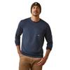 ARIAT Men's Rebar Workman Union Eagle - Navy, Large view 1