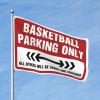 Man Cave Decorations Basketball Parking Only Flag Retro Room Decor Flags For Men (Size : 30X45CM) view 1
