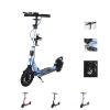 GLDDFDG Scooters for Adults,Folding Kick Scooter for Ages 12 Years And Up,Two Wheeled(200Mm),Adjustable Handlebar, Dual Brakes System, Lightweight Sports Commuter Scooter, for Riders Up To 220 Lbs,Blu view 1