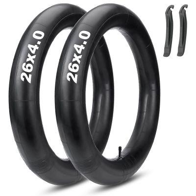 26x4 Fat Tire Bike Tubes: MOHEGIA 2 Pack 26x4.0 Electric Fat Bicycle Inner Tubes AV 32mm Schrader Valve,Premium Butyl Rubber Replacement Tubes with 2 Tire Levers