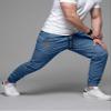 JMIERR Men's Casual Joggers Pants - Cotton Drawstring Chino Yoga Pants Hiking Outdoor Twill Track Jogging Sweatpants Travel Pants with Pockets for Men, 5XL, C Sky Blue view 4