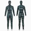 0.5MM Men's Women's Full Body Wetsuit, Ultra Stretch One Piece Diving Wet Suits with Front Zip Hooded for Snorkeling Surfing Canoeing Scuba,Women,L view 1
