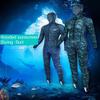 0.5MM Men's Women's Full Body Wetsuit, Ultra Stretch One Piece Diving Wet Suits with Front Zip Hooded for Snorkeling Surfing Canoeing Scuba,Women,L view 2