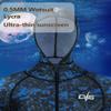 0.5MM Men's Women's Full Body Wetsuit, Ultra Stretch One Piece Diving Wet Suits with Front Zip Hooded for Snorkeling Surfing Canoeing Scuba,Women,L view 4