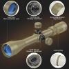 CVLIFE 3-9x40 Optics R4 Reticle Optics Crosshair Scope with 20mm Scope Mounts, Flat Dark Earth view 2
