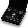 CrossDancingNecklace FelicesQuinceAnos-CrossNecklace-Christian15thBirthday-QuinceGift-CrossForDaughter view 4