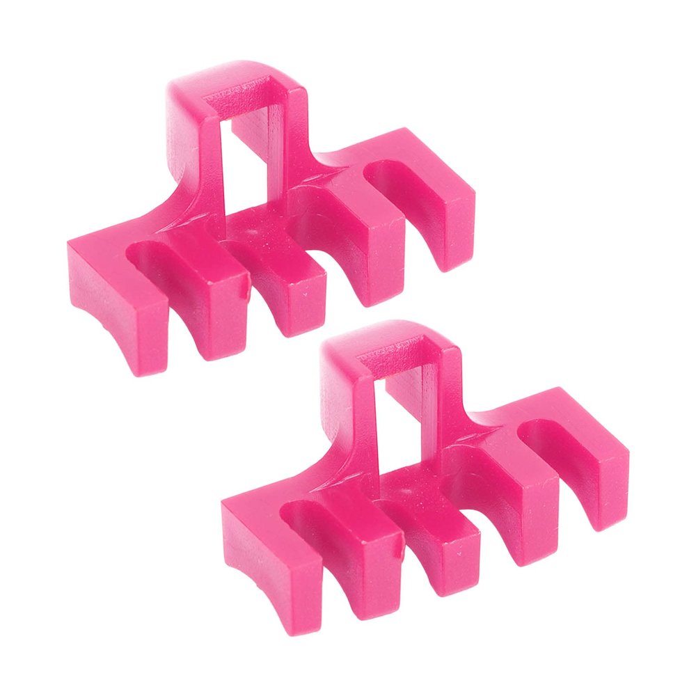 PAOORTS 2Pcs Badminton Stringing Racquet Load Spreader Badminton Tennis Racquet Pulling Machine Threading Accessories High Loaded Spreader Protector(Pink)