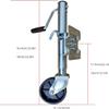 TEMKIN , Heavy Duty Folding Boat with 6- Inch Wheel, Swivel Wheel 1200 Lbs Capacity. 10 Inches Vertical Travel, view 4