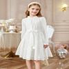 Arshiner Girls White Dress Party Wedding Fall Long Sleeve Tween Special Occasion Dresses 10-12 view 2