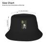 Camo American Flag and Sasquatch Bigfoot Bucket Hat for Men Women Summer Beach Hat Fishing Cap Sun Hats Black view 4