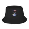 American Grown with Uruguayan Roots Uruguay Flag Bucket Hat for Men Women Summer Beach Hat Fishing Cap Sun Hats Black view 1