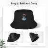 American Grown with Uruguayan Roots Uruguay Flag Bucket Hat for Men Women Summer Beach Hat Fishing Cap Sun Hats Black view 3