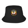 I Like Guinea Pigs and Maybe 3 People Bucket Hat for Men Women Summer Beach Hat Fishing Cap Sun Hats Black view 1