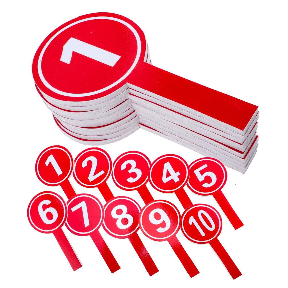 10Pcs Handheld Score Paddles Number Boards for Sports Events Voting and Scoring Practical Design for Competitions