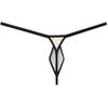 Jaxu Men's Ultra Minimum Comerage G-string Thong Underpants Tiny Slip T-back Drop Shape Underwear Male Hot Micro Thong 2-Pack(Orange Wave) M view 4