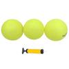 Aolowewin Glow in The Dark Balls, Spike Replacement Ball, Roundnet Game Ball - Play at Night, Light Up for 20-30 Minutes (3X Glow Balls+Pump) view 1