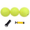Aolowewin Glow in The Dark Balls, Spike Replacement Ball, Roundnet Game Ball - Play at Night, Light Up for 20-30 Minutes (3X Balls with Pump & Flashlight) view 1