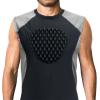 Youper Adult Padded Chest Protector Shirt, Heart-Guard/Sternum Protection for Baseball, Football, Lacrosse & Goalies (Large, Black/Grey) view 2