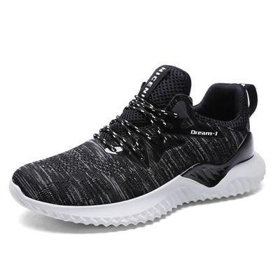 Bestgift Men's Running Shoes Plus Size Sneakers Black 2 8