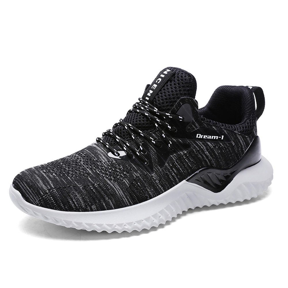 Bestgift Men's Running Shoes Plus Size Sneakers Black 2 8
