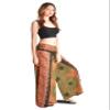 Orient Trail Womens Palazzo Wide Leg Slit Split Leg Yoga Wrap Pants Casual Beach Boho Hippie Bohimian Pilate Flowy Pilates Medium Mandala Olive view 2