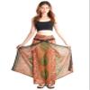Orient Trail Womens Palazzo Wide Leg Slit Split Leg Yoga Wrap Pants Casual Beach Boho Hippie Bohimian Pilate Flowy Pilates Medium Mandala Olive view 4