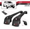 accessorypart Compatible with Hyundai ix35 2 (LM) 2010-2015 ACE-2 Model Car Roof Rack Cross Bar Black Aluminium 2 Bars view 3
