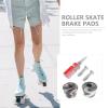 BESPORTBLE 1 Set Roller Skates Toe Stops with Brake Pads for Skateboard Easy Install Pu Material Toe Stoppers view 2
