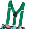 MOMMY'S NEW MAN Toddler Baby Boys 1st Birthday Dinosaur Cake Smash Outfit Short Sleeve Bodysuit Bloomers Adjustable Back Suspenders (18-24 Months) view 3