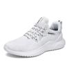 Bestgift Men's Running Shoes Plus Size Sneakers White 9 view 1